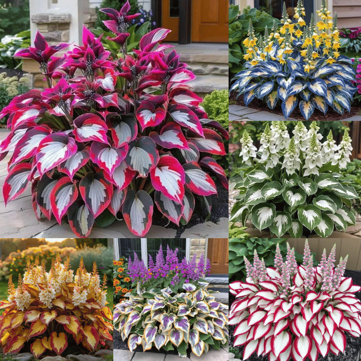 Rare Multicolor Hosta Seed (Pack of 6 colour seeds) Buy 1 Get 2 Free + 100 Grams Organic Potmix Free