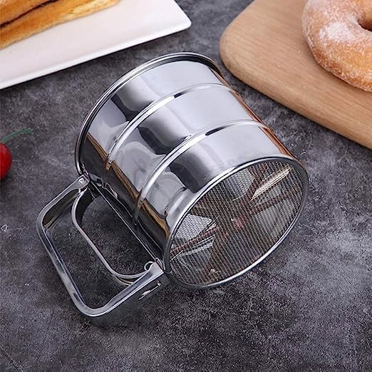Hand Press Atta Chalni | Large Capacity | Rust-Resistant & Durable(Pack of 2)