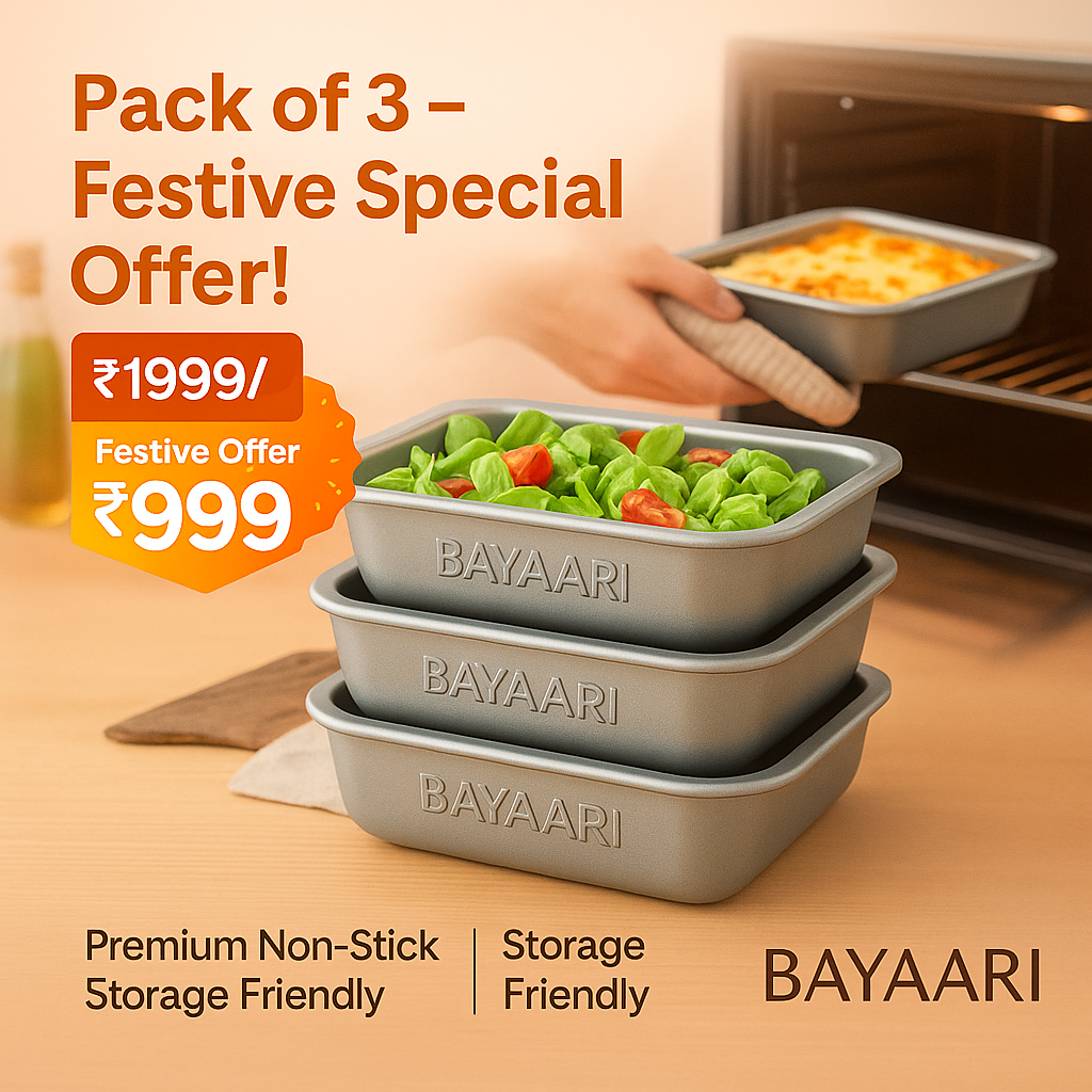 Non Stick Stainless Steel Baking Pan Food Storage Box with Cover