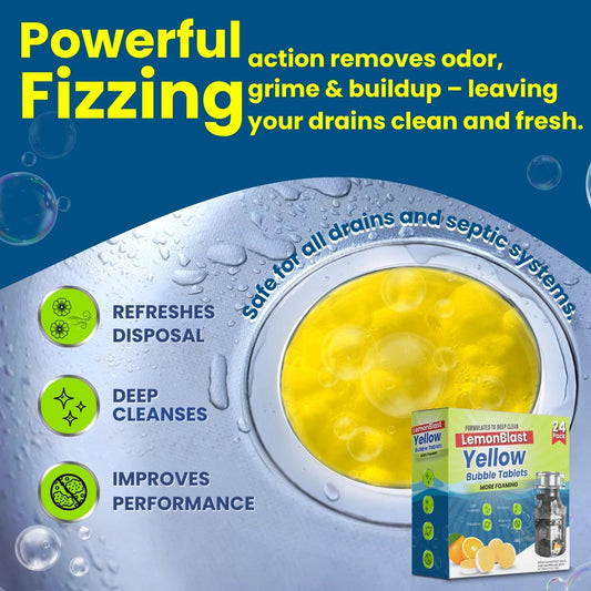 LemonBlast Yellow Bubble Tablets (24pc)