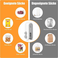 Portable Mini Sealing Machine 2 in 1 USB Rechargeable Magnetic Bag Sealer Heat Seal with Cutter - Image 6