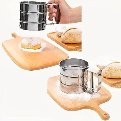 Hand Press Atta Chalni | Large Capacity | Rust-Resistant & Durable(Pack of 2)