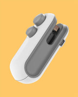 Portable Mini Sealing Machine 2 in 1 USB Rechargeable Magnetic Bag Sealer Heat Seal with Cutter - Image 1
