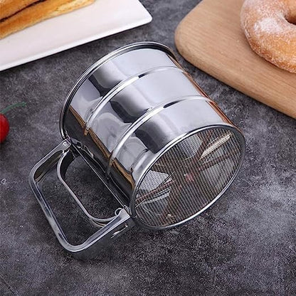 Hand Press Atta Chalni | Large Capacity | Rust-Resistant & Durable(Pack of 2)