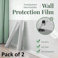 Self- Adhesive Transparent Electrostatic Wall Protection Film Buy 1 Get 1 Free - Image 1
