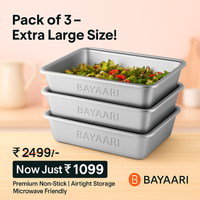 Non Stick Stainless Steel Baking Pan Food Storage Box with Cover - Image 8