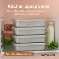 Non Stick Stainless Steel Baking Pan Food Storage Box with Cover - Image 3