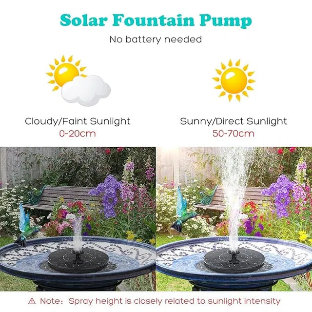 Solar Fountain product view