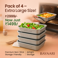 Non Stick Stainless Steel Baking Pan Food Storage Box with Cover - Image 7