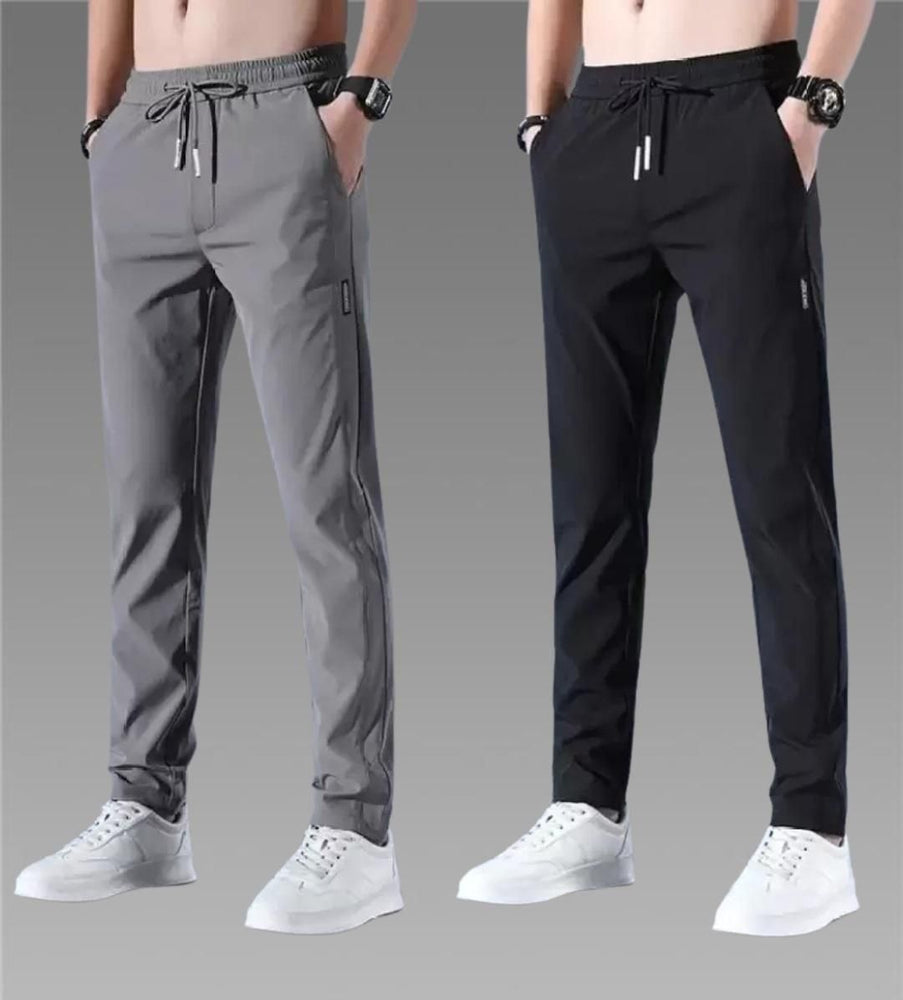 Trending Combo Lycra Track Pant (Pack of 2) - S